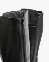 Cipriata SILVIA Womens Leather Zip High Leg Boots Black