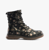 Cipriata ANNETTA Womens Lace-Up Floral Boots Black/Bronze/Floral