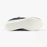 Cipriata GRAZIOSA Womens Lace-Up Wedge Trainers Navy