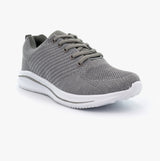 Cipriata LEONA Womens Sparkle Lace Up Trainers Grey