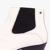 Club Cubano McCARTNEY Mens Cuban Heel Boots White Leather