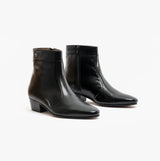 Club Cubano CAESAR Mens Leather Cuban Heel Boots Black