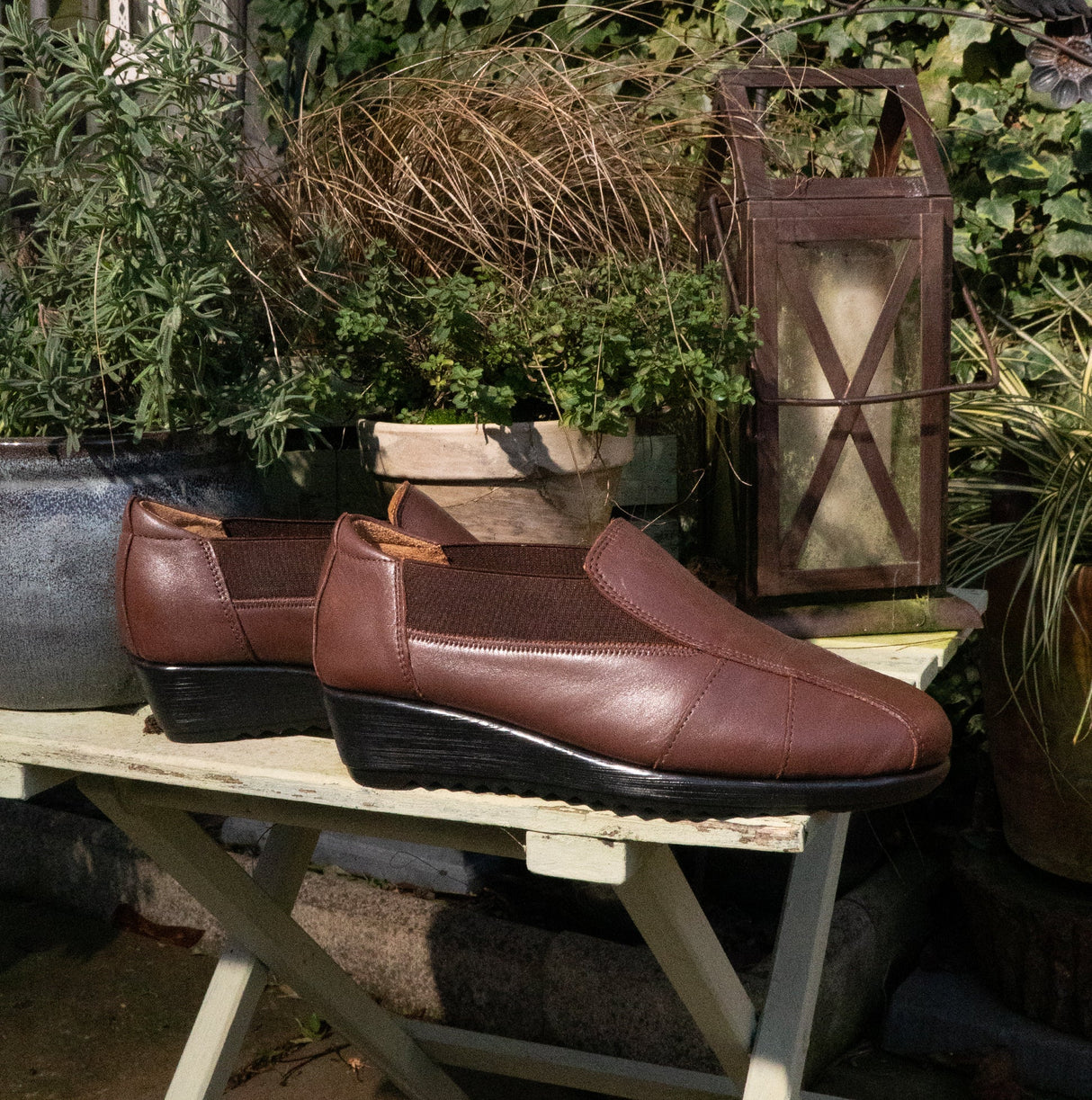 Comfortology JULIET Womens Leather Shoes Cognac