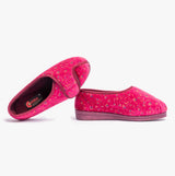 Comfylux HELEN Womens Full Slippers Wine