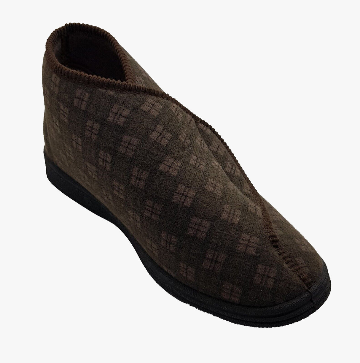 Comfylux JAMES Mens Boot Slippers Brown