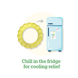 Cool Nature Teether - Two Pack - Green & Aqua / Yellow & Aqua