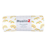 Cotton Muslin Baby Blanket - Rainbow or Woodland