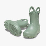 Crocs 12803-308 HANDLE IT RAIN BOOT Kids Wellies Moss
