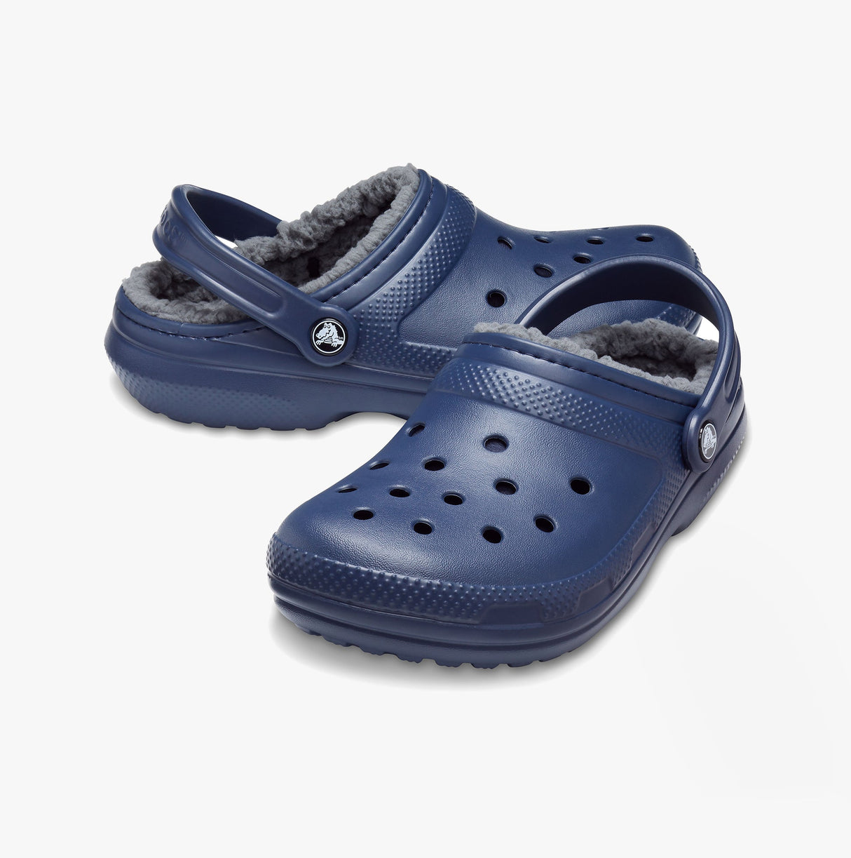 Crocs 203591-459 CLASSIC LINED Unisex Clogs Navy/Charcoal