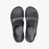 Crocs 206453-060 BROOKLYN LOW WEDGE Womens Sandals Black