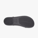 Crocs 206453-060 BROOKLYN LOW WEDGE Womens Sandals Black