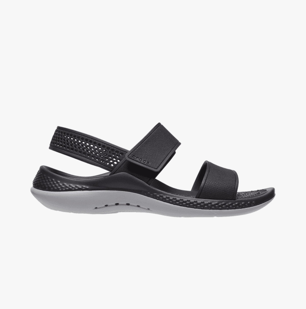 Crocs 206711-02G LITERIDE 360 SANDAL Womens Sandals Black/Light Grey