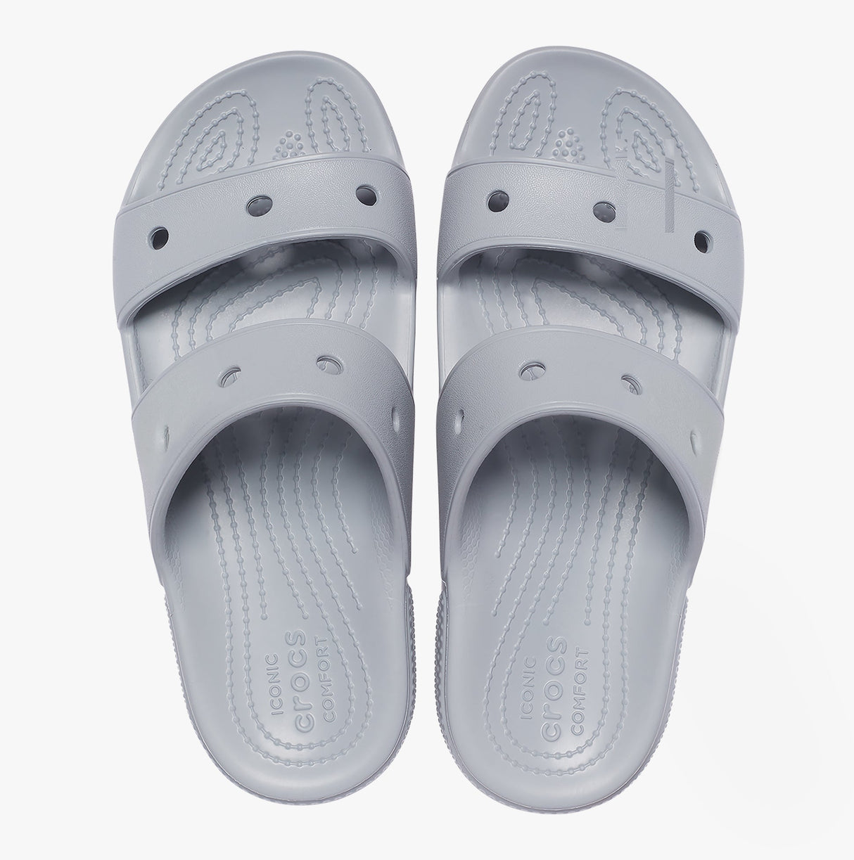 Crocs 206761-007 CLASSIC SANDAL Womens Sandals Light Grey