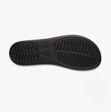 Crocs 207431-001 BROOKLYN BUCKLE LOW WEDGE Womens Sandals Black