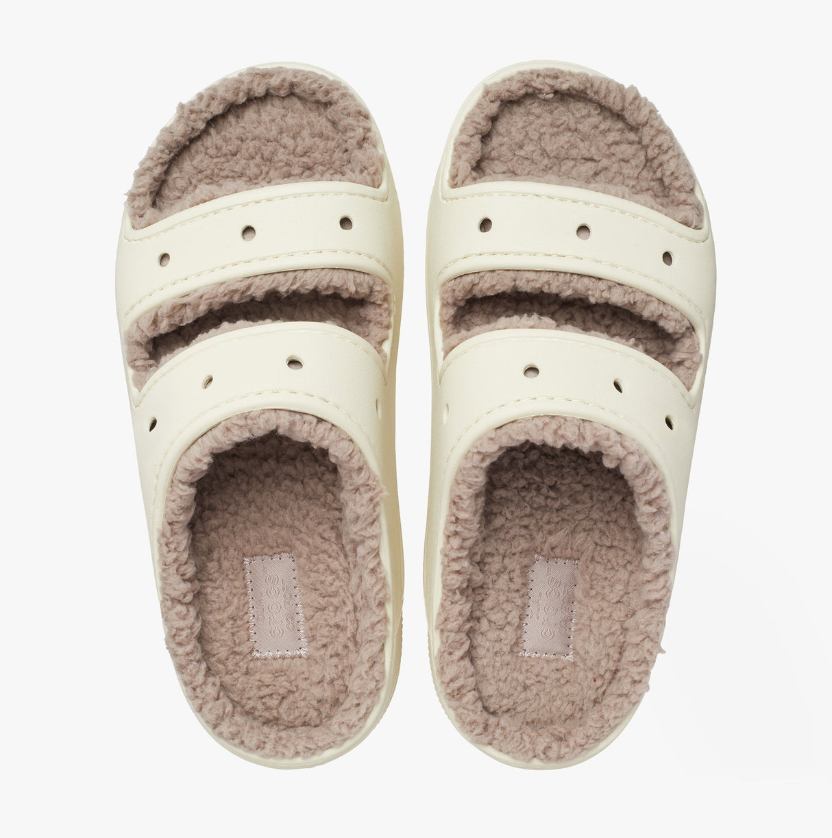 Crocs 207446-2YC CLASSIC COZZZY Unisex Sliders Bone/Mushroom