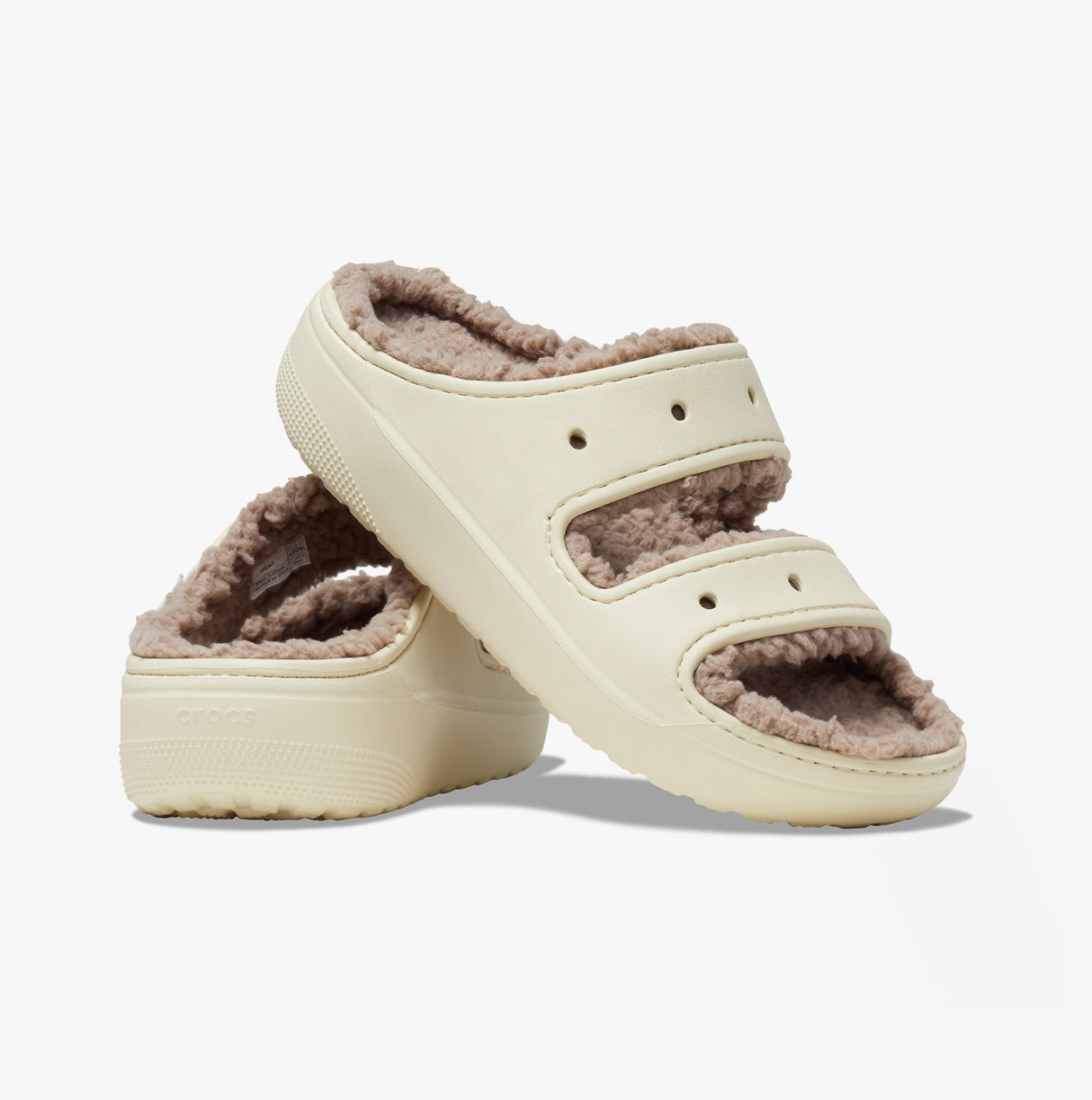 Crocs 207446-2YC CLASSIC COZZZY Unisex Sliders Bone/Mushroom