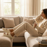 Crocs 207446-2YC CLASSIC COZZZY Unisex Sliders Bone/Mushroom