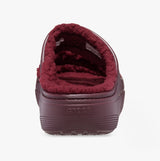Crocs 207446-6WD CLASSIC COZZZY Womens Sliders Dark Cherry