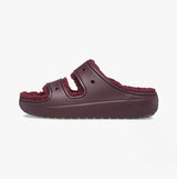 Crocs 207446-6WD CLASSIC COZZZY Womens Sliders Dark Cherry
