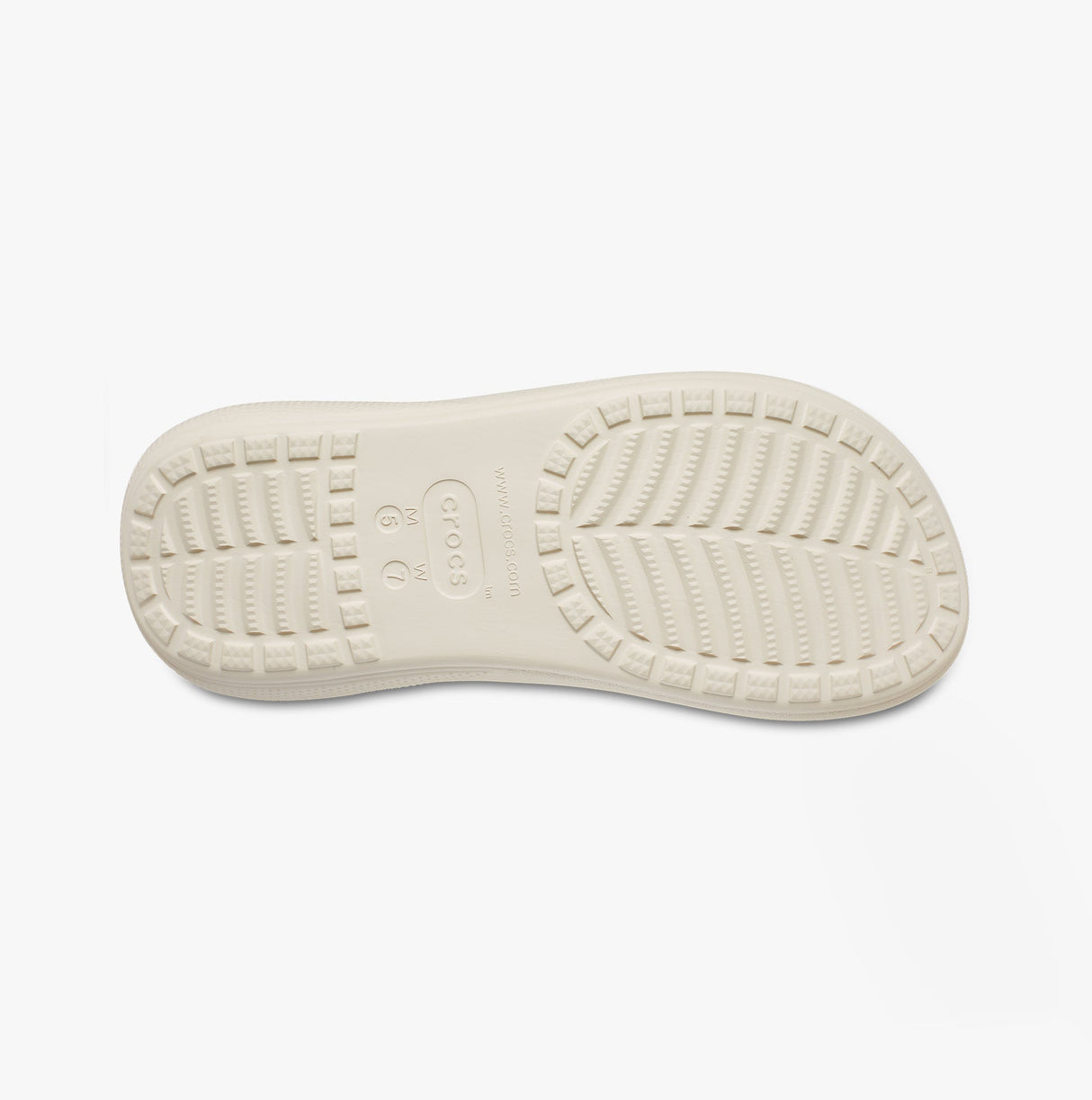 Crocs 207670-2Y2 CRUSH SANDAL Womens Platform Sliders Bone