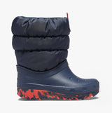 Crocs 207683-410 CLASSIC NEO PUFF Kids Boots Navy