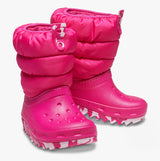 Crocs 207683-6X0 CLASSIC NEO PUFF Girls Boots Candy Pink