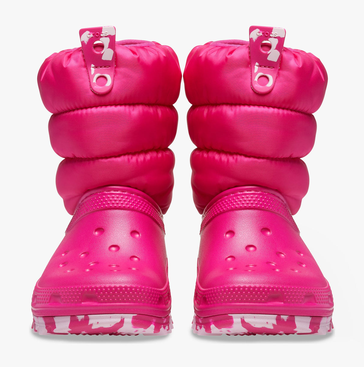 Crocs 207683-6X0 CLASSIC NEO PUFF Girls Boots Candy Pink