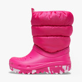Crocs 207683-6X0 CLASSIC NEO PUFF Girls Boots Candy Pink