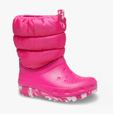 Crocs 207683-6X0 CLASSIC NEO PUFF Girls Boots Candy Pink