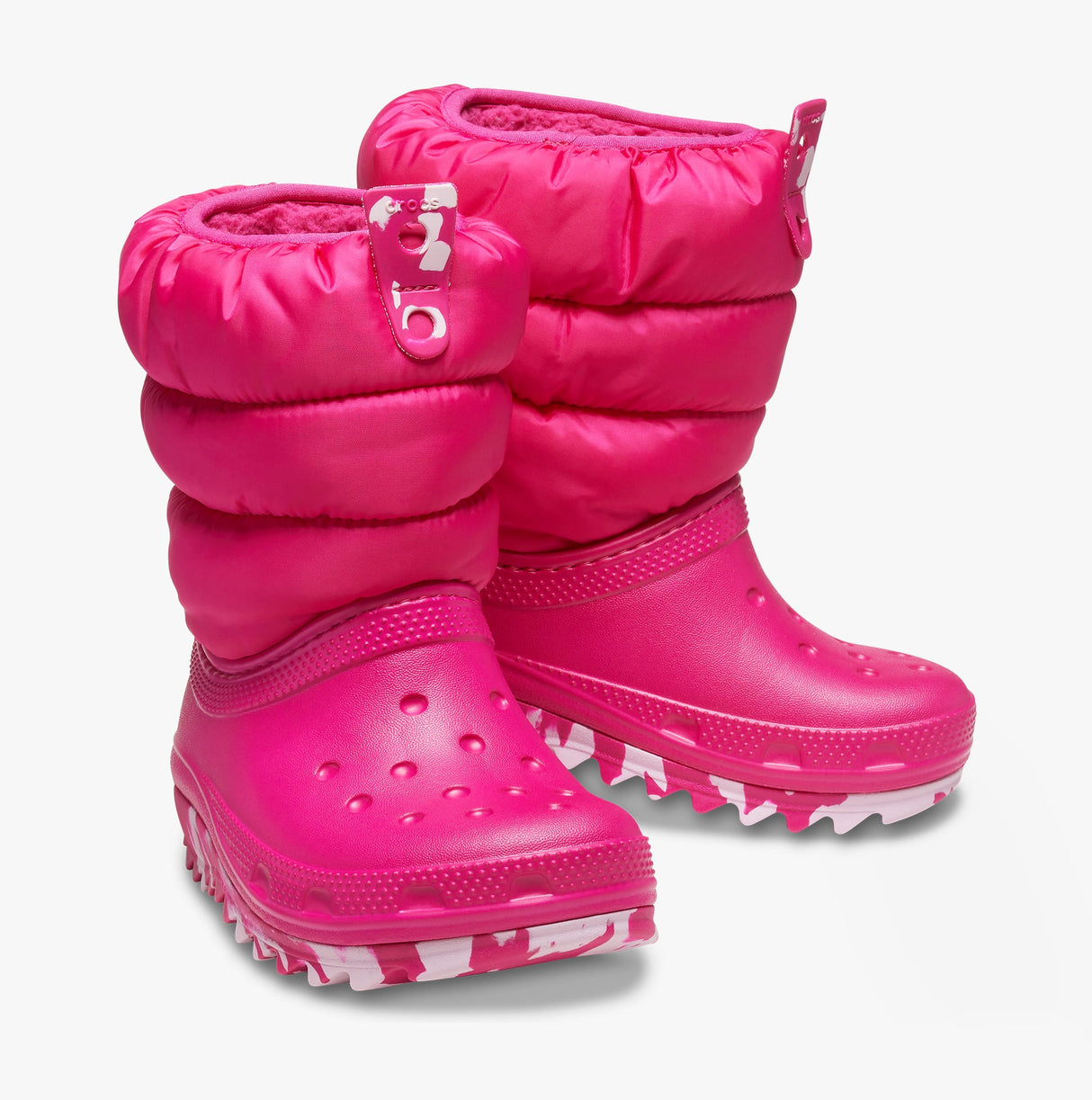Crocs 207684-6X0 CLASSIC NEO PUFF Girls Boots Candy Pink