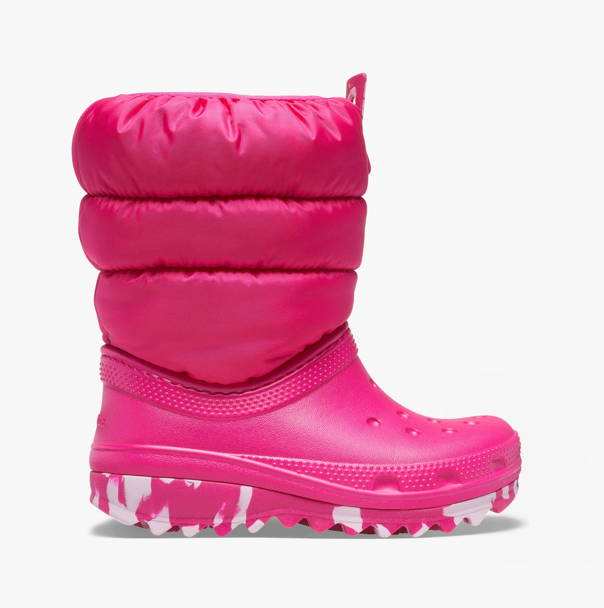 Crocs 207684-6X0 CLASSIC NEO PUFF Girls Boots Candy Pink