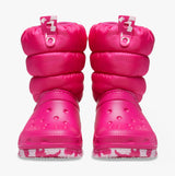 Crocs 207684-6X0 CLASSIC NEO PUFF Girls Boots Candy Pink