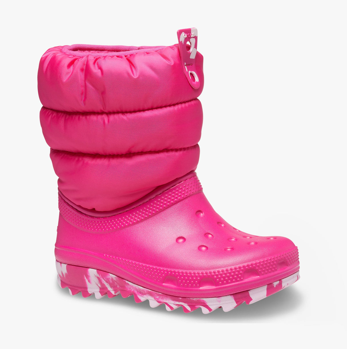 Crocs 207684-6X0 CLASSIC NEO PUFF Girls Boots Candy Pink