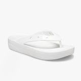 Crocs 207714-100 CLASSIC PLATFORM FLIP Womens Flip-Flops White