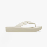 Crocs 207714-2Y2 CLASSIC PLATFORM FLIP Womens Flip-Flops Bone