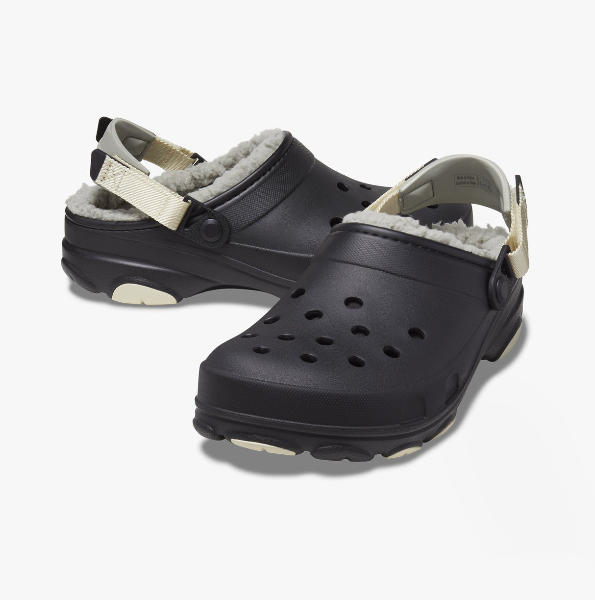 Crocs 207936-001 ALL TERRAIN LINED Unisex Clogs Black