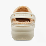 Crocs 207938-2Y2 CLASSIC PLATFORM LINED Womens Clogs Bone