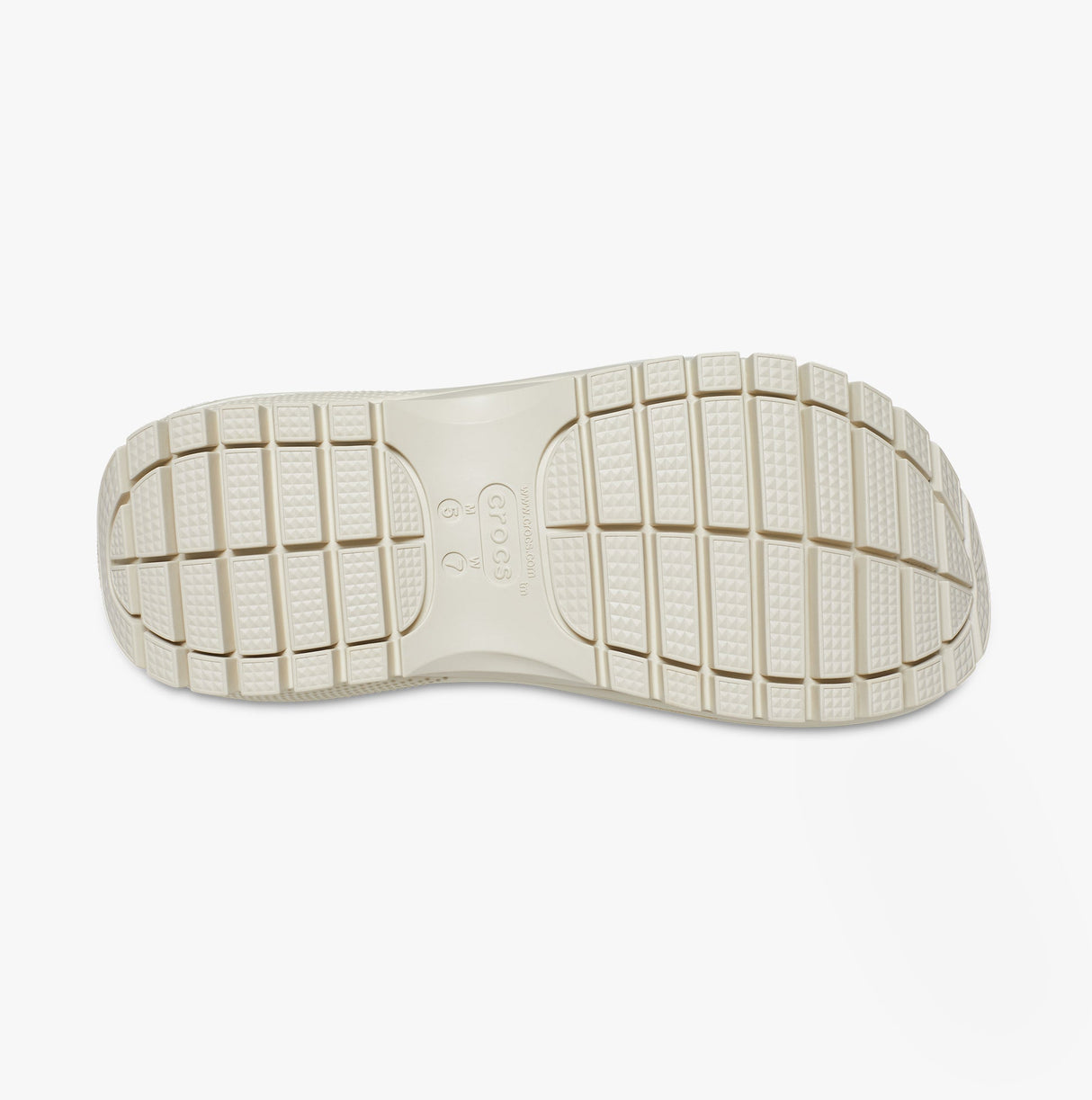 Crocs 207989-2Y2 MEGA CRUSH Womens Sandals Bone