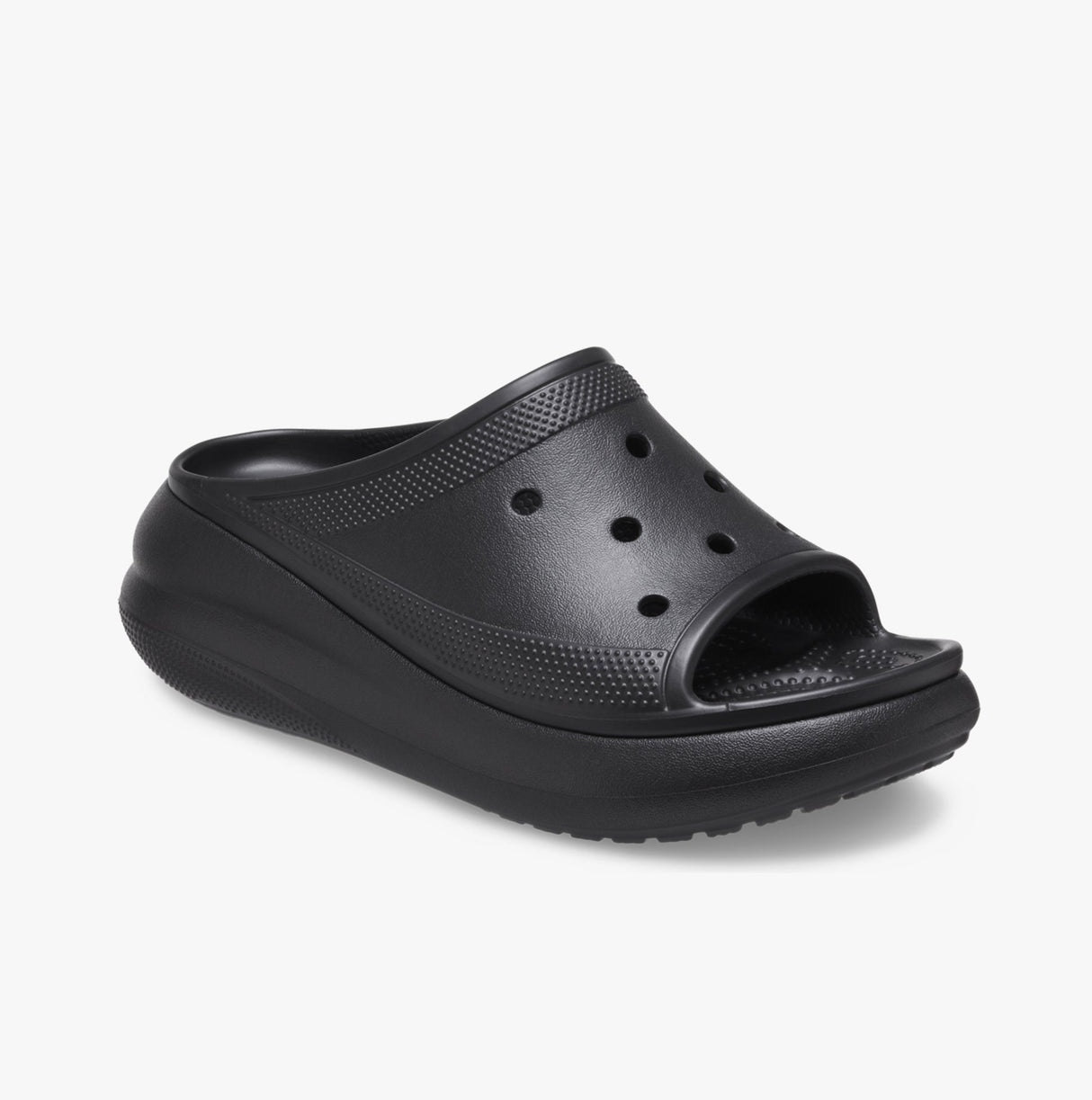 Crocs 208731-001 CRUSH SLIDE BLK Womens Clogs Black