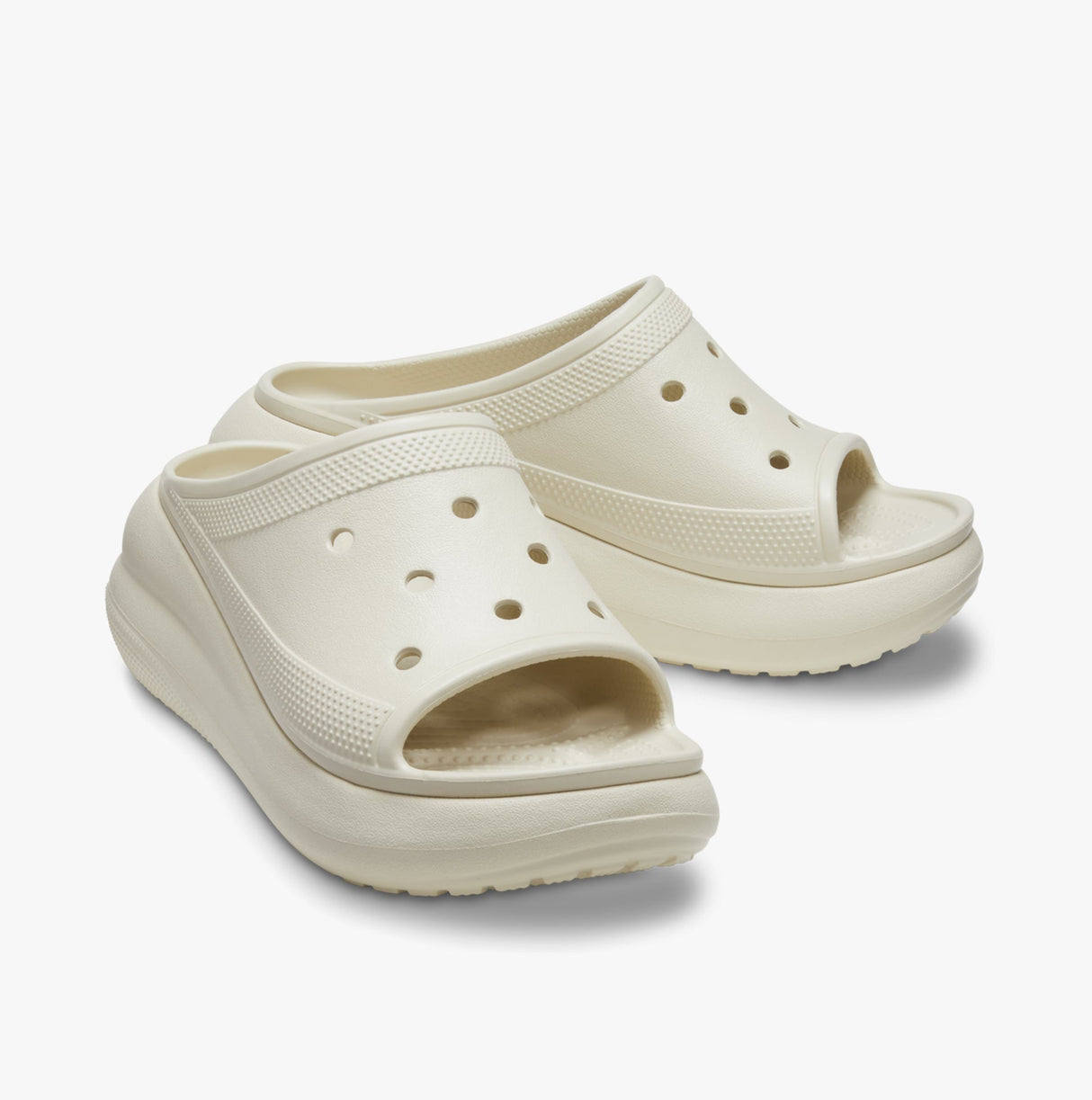 Crocs 208731-2Y2 CRUSH SLIDE BONE Womens Clogs Bone
