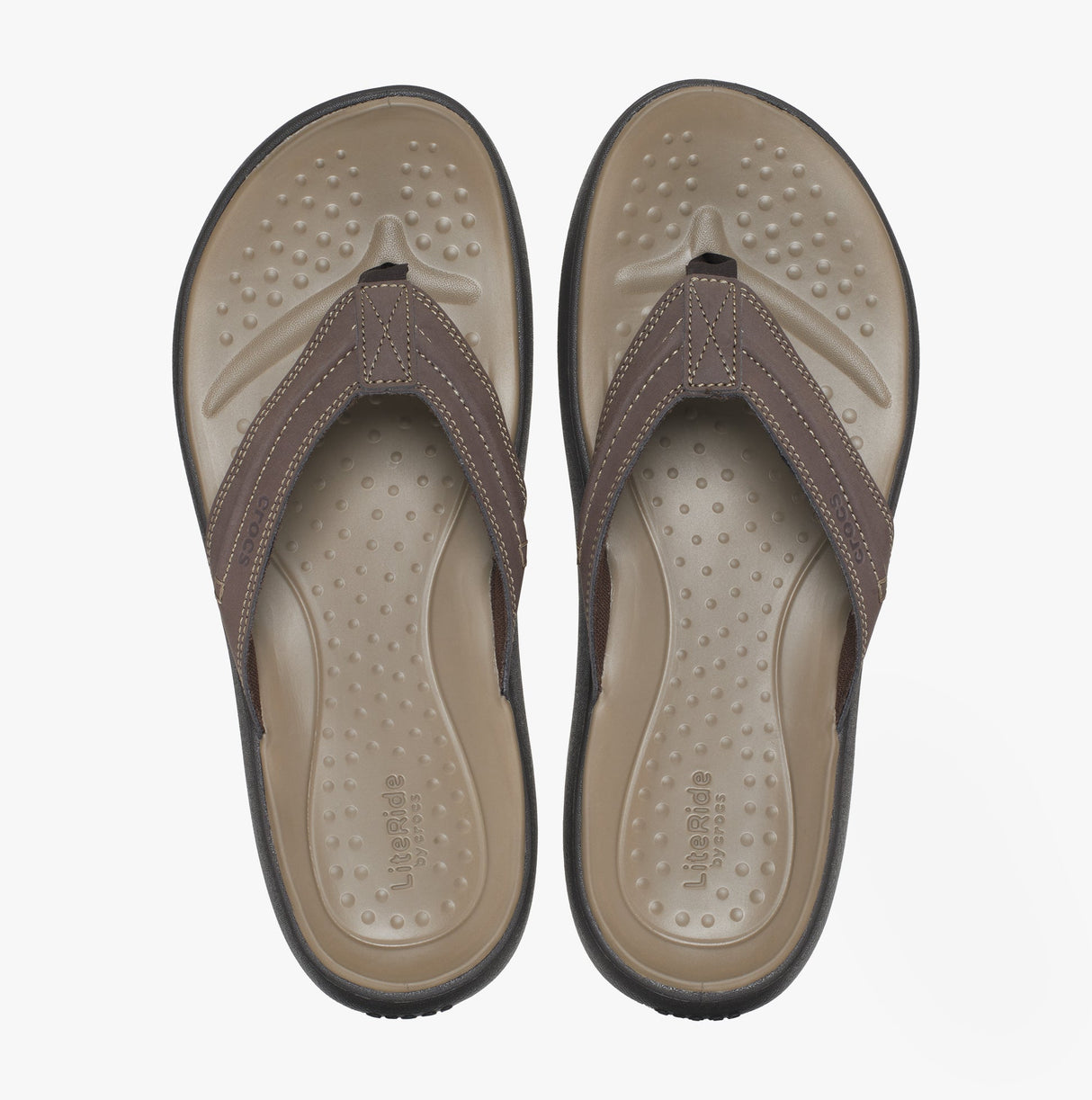 Crocs 209332-206 YUKON VISTA II LR Mens Flip-Flops Espresso
