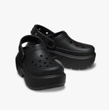 Crocs 209347-001 STOMP CLOG Womens Clogs Black