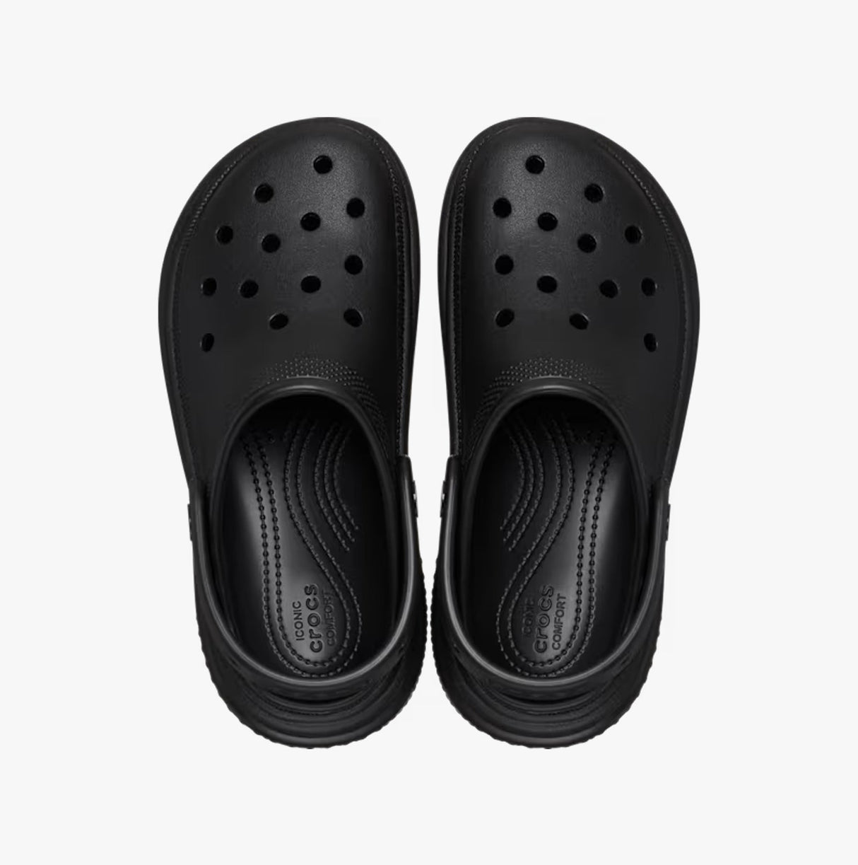 Crocs 209347-001 STOMP CLOG Womens Clogs Black