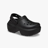 Crocs 209347-001 STOMP CLOG Womens Clogs Black