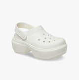 Crocs 209347-0WV STOMP CLOG Womens Clogs Chalk