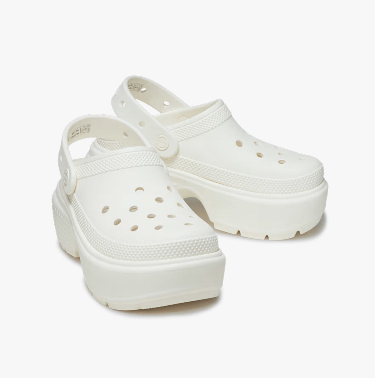 Crocs 209347-0WV STOMP CLOG Womens Clogs Chalk