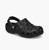 Crocs 209572-001 CLASSIC GEOMETRIC Kids Clogs Black