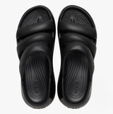 Crocs 209842-001 MEGA CRUSH TRIPLE STRAP Womens Sliders Black