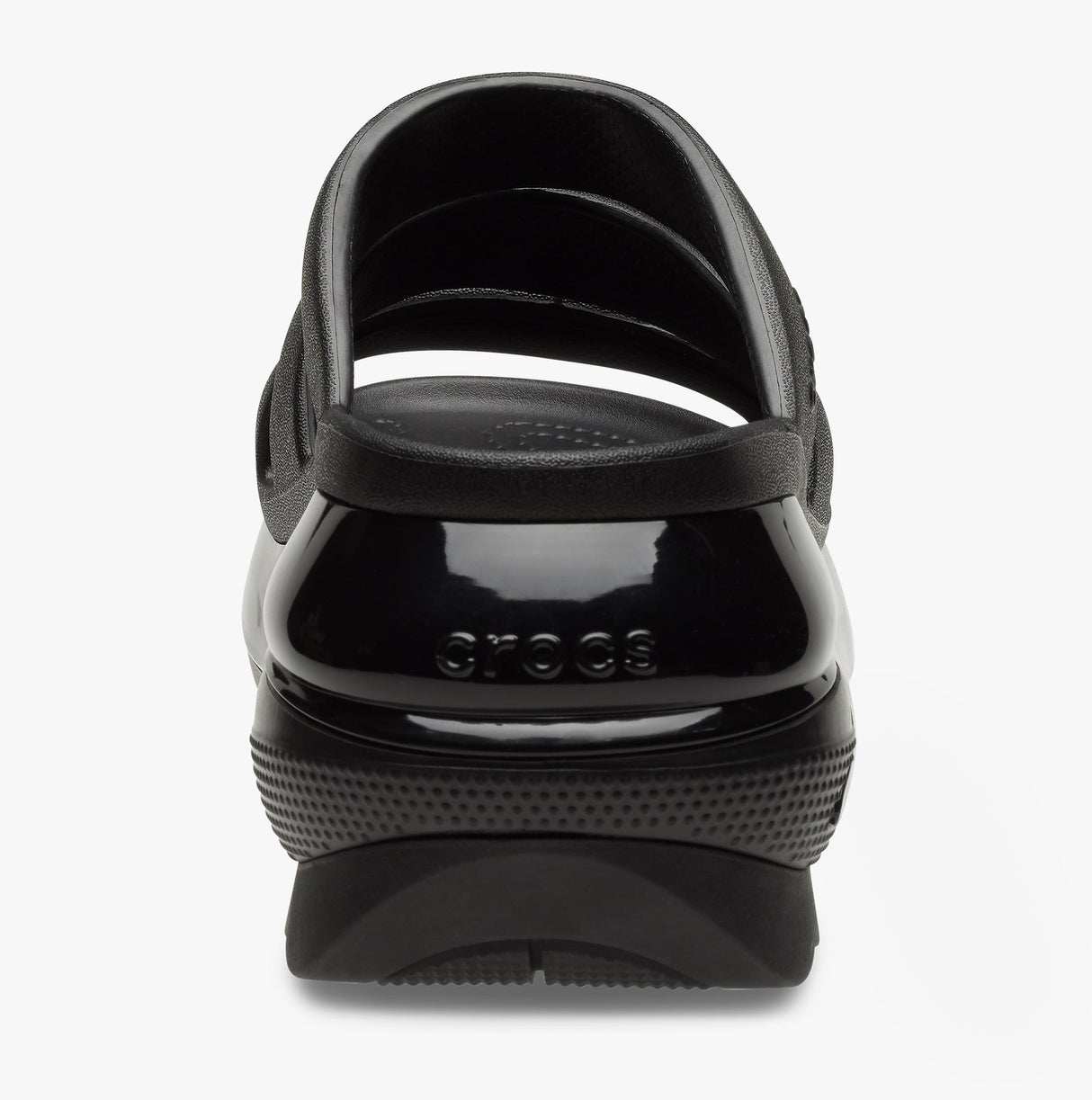 Crocs 209842-001 MEGA CRUSH TRIPLE STRAP Womens Sliders Black