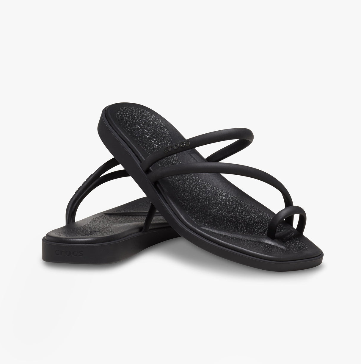 Crocs MIAMI TOE LOOP Womens Sandals Black